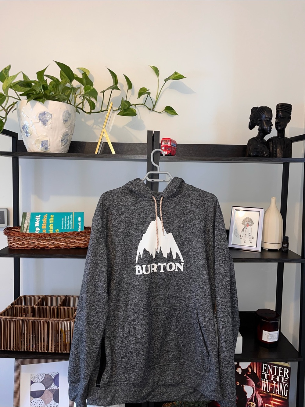 Burton Men's Heather Charcoal Pullover Hoodie